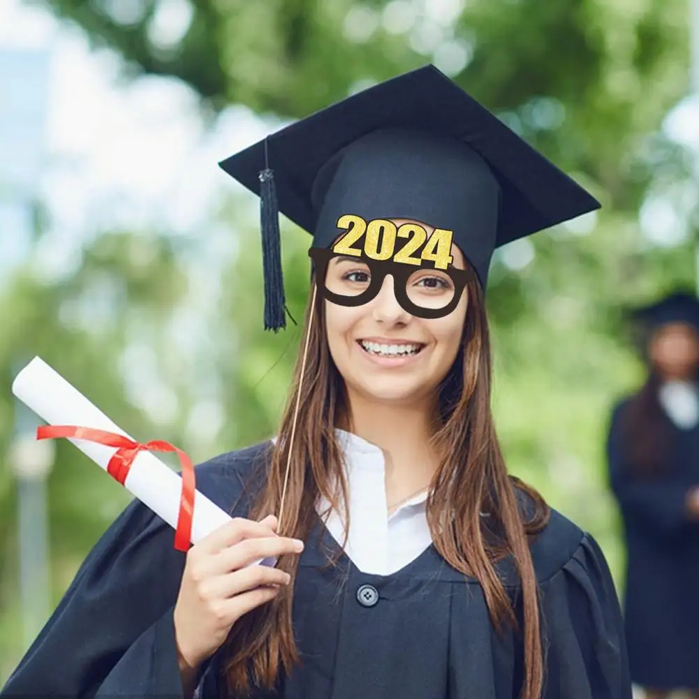 Graduation Party Items 2024 Graduation Party Photo Props Set with Rich Eco-friendly Elements Hand for Celebrations for Party