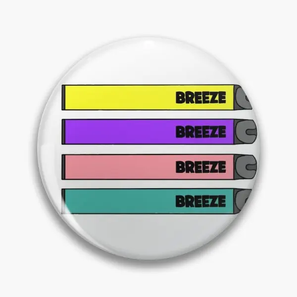 Breeze Vapes Soft Button Pin Lapel Pin Collar Gift Jewelry Decor Cute Hat Creative Metal Clothes Women Badge Lover Funny