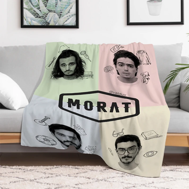 

Одеяло Morat Band, пушистые мягкие одеяла для кровати, Пушистый Зимний диван, Детские флисовые кровати, оригинальный ворс, аниме, фланелевая подстилка для дома