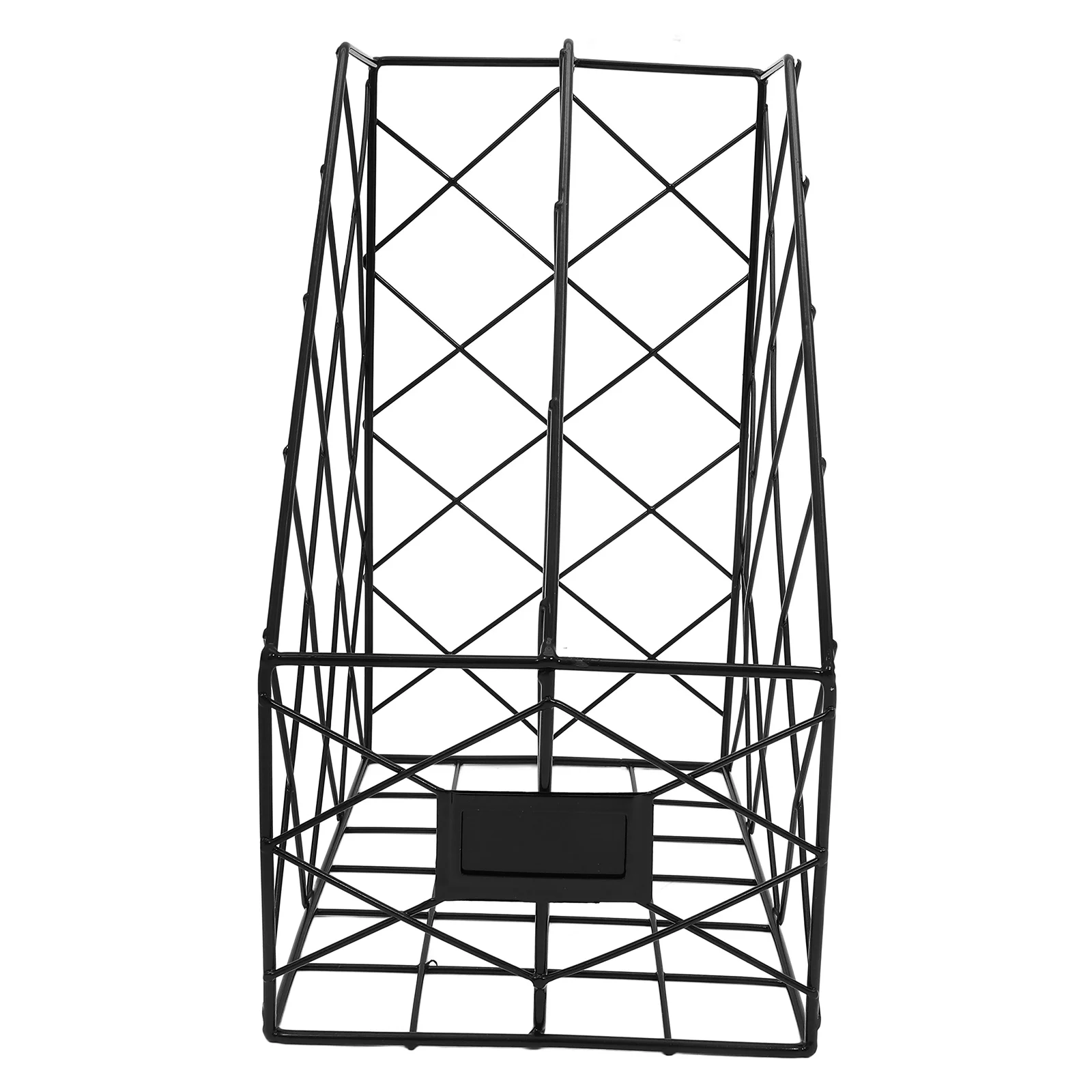 Wrought Iron File Holder Organizer for Desk Exquisite Book Tabletop Vertical Paper Wear-resistant Rack Desktop Bookshelf