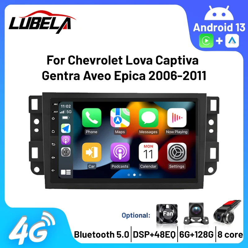 

Car Multimedia Autoradio Carplay Wireless Radio 4G WIFI 8Core For Chevrolet Captiva Aveo Lova Gentra Epica 8Core AM FM RDS 7inch
