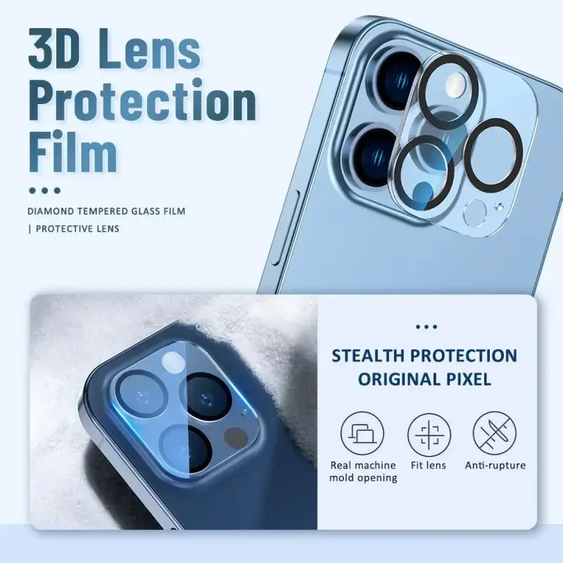 1PCS Full Cover Camera Tempered Glass Camera Screen Protector Lens Protective Film Glass For 14 13 Max 13Pro 12 11