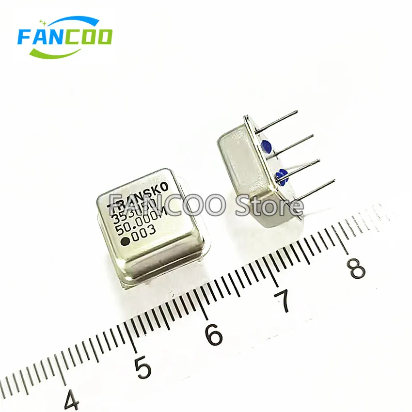 5PCS 50M 50MHZ 50.000M 50.000MHZ Half size 3.3v 5v CRYSTAL CLOCK OSCILLATOR OSC DIP-4 50.000