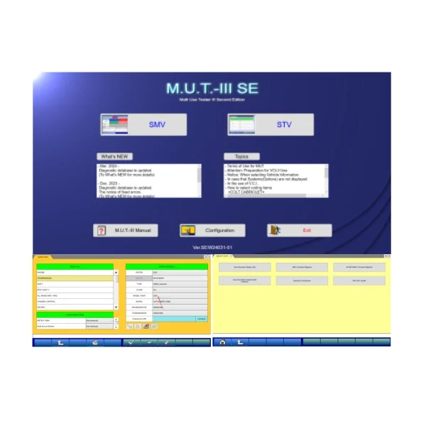 Last Update 2024 for MUT-3 ECU Programming Software Support J2534 Chipsoft Mini Vci/Original VCI