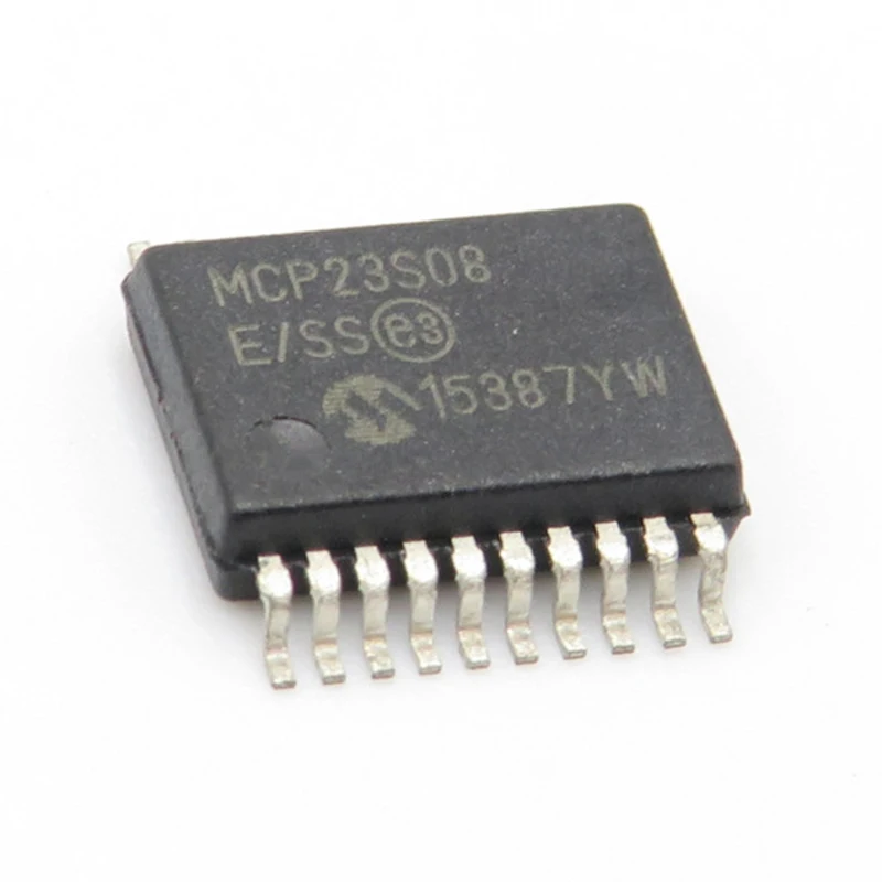 5PCS MCP23S08-E/SS ,  SSOP-20 , MCP23S08T-E/SS ,  8-bit I/O Expander Chip-interface IC Brand New Original In Stock