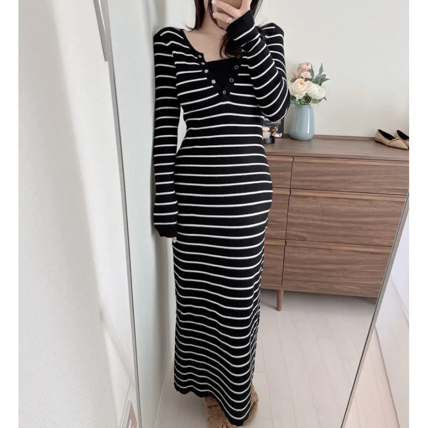 التخسيس طويل V-Ne Dr المرأة Faion العصرية مخطط طول الركبة الخريف تخفيف Sle السيدات الدكتور Ci التنقل