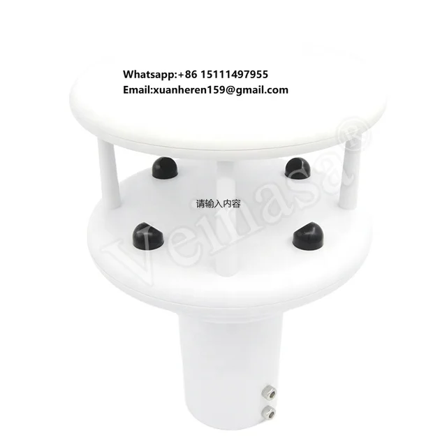 

VWS002 Waterproof Ultrasonic Wind Speed Direction Sensor Hot Sale 60m/s IP66 Outdoor Use Tunnels Marine Airport OEM Customizable