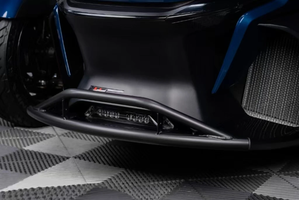 2020-2025 المصد الأمامي الأنبوبي الفولاذي Can-Am Spyder RT/RT-L مع لوحة انزلاقية، واقي شبكة الحماية من التصادم