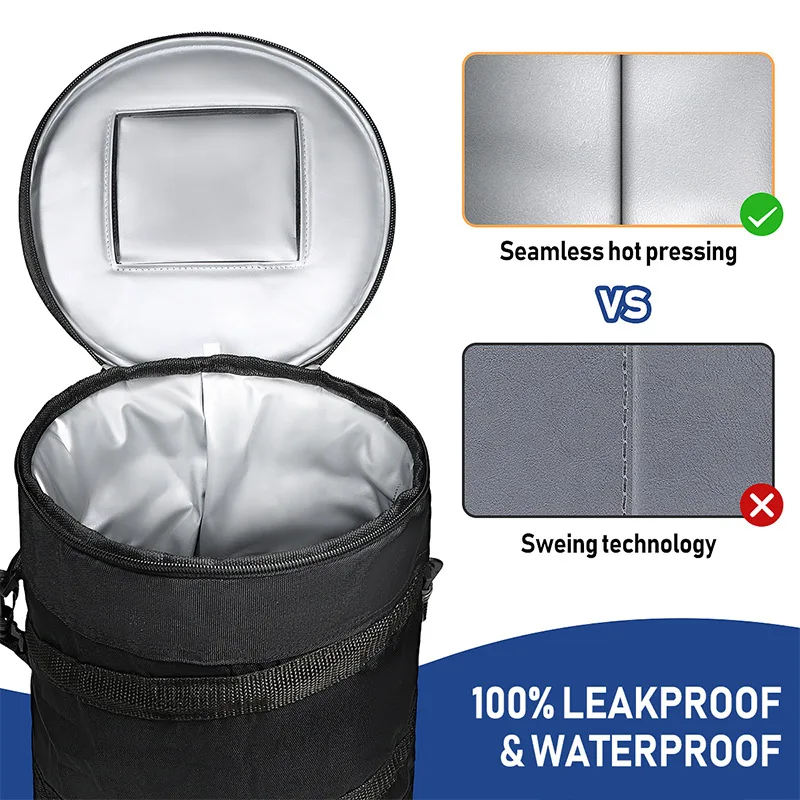 Golf Compressed Ice  Outdoor Sports Large Capacity Beverage Food Portable Drum Waterproof Thermal Insulation Bag