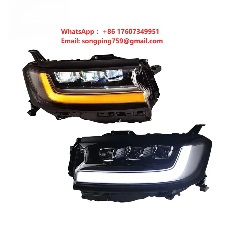 Led Car Head Lights for Land Cruiser LC300 2022 2023 12V High Brightness DRL Headlight Modified Automotive Accessories