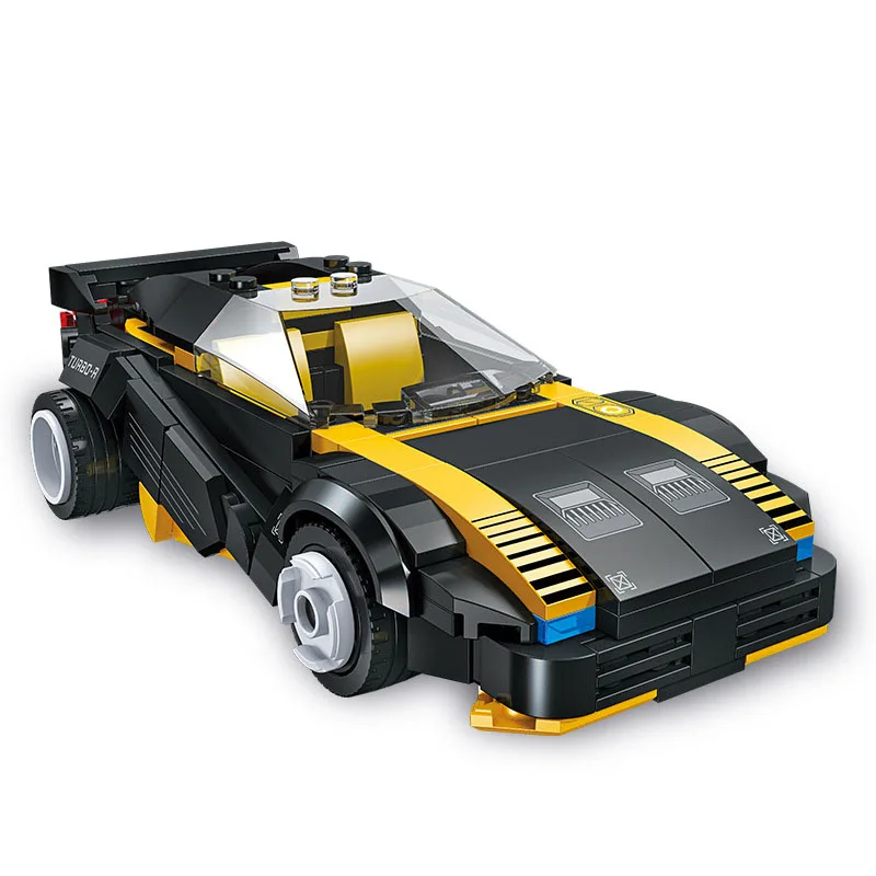 Idea Cyber Game 2077 Turbo-R 740 Supercar Building Block Vehicel Bricks Super Sport Car Model Construction Toys Collection