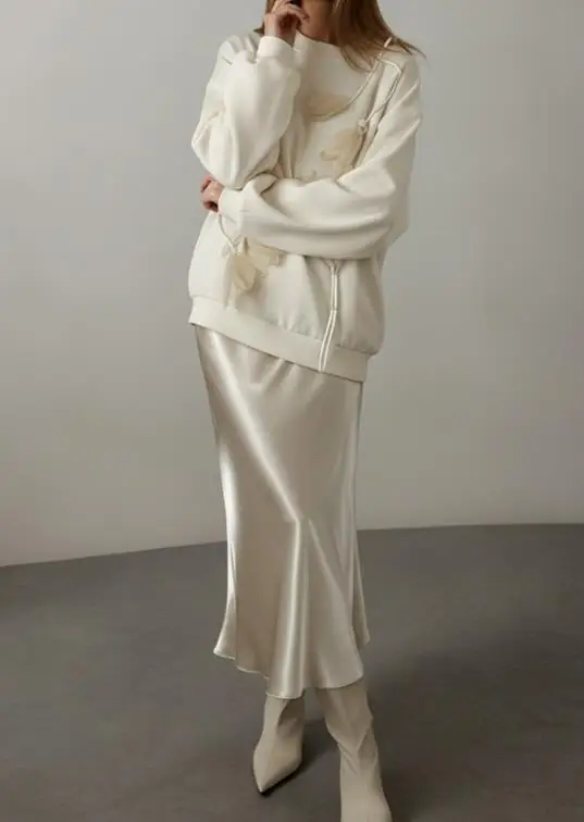 

Women's Autumn Winter Long Sleeve Hoodie mid to Long Length Lazy Loose 3D Flower Print Comfortable Casual Hooded Top