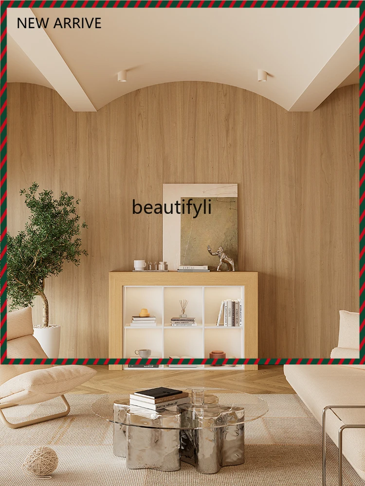 

KK32 S132 Nordic simple medieval fireplace cabinet log silent wind fireplace rack decorative storage cabinet