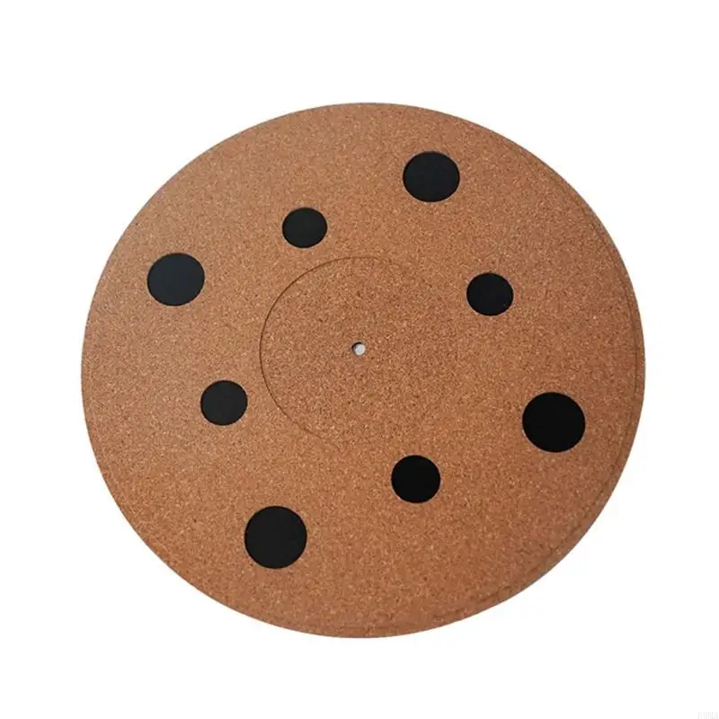 F3MA Cork Rubber Record Pad Turntable Flat Mat for Vinyl LP-Record Players for DJs Help Reduce Noise Due to Static and Dust