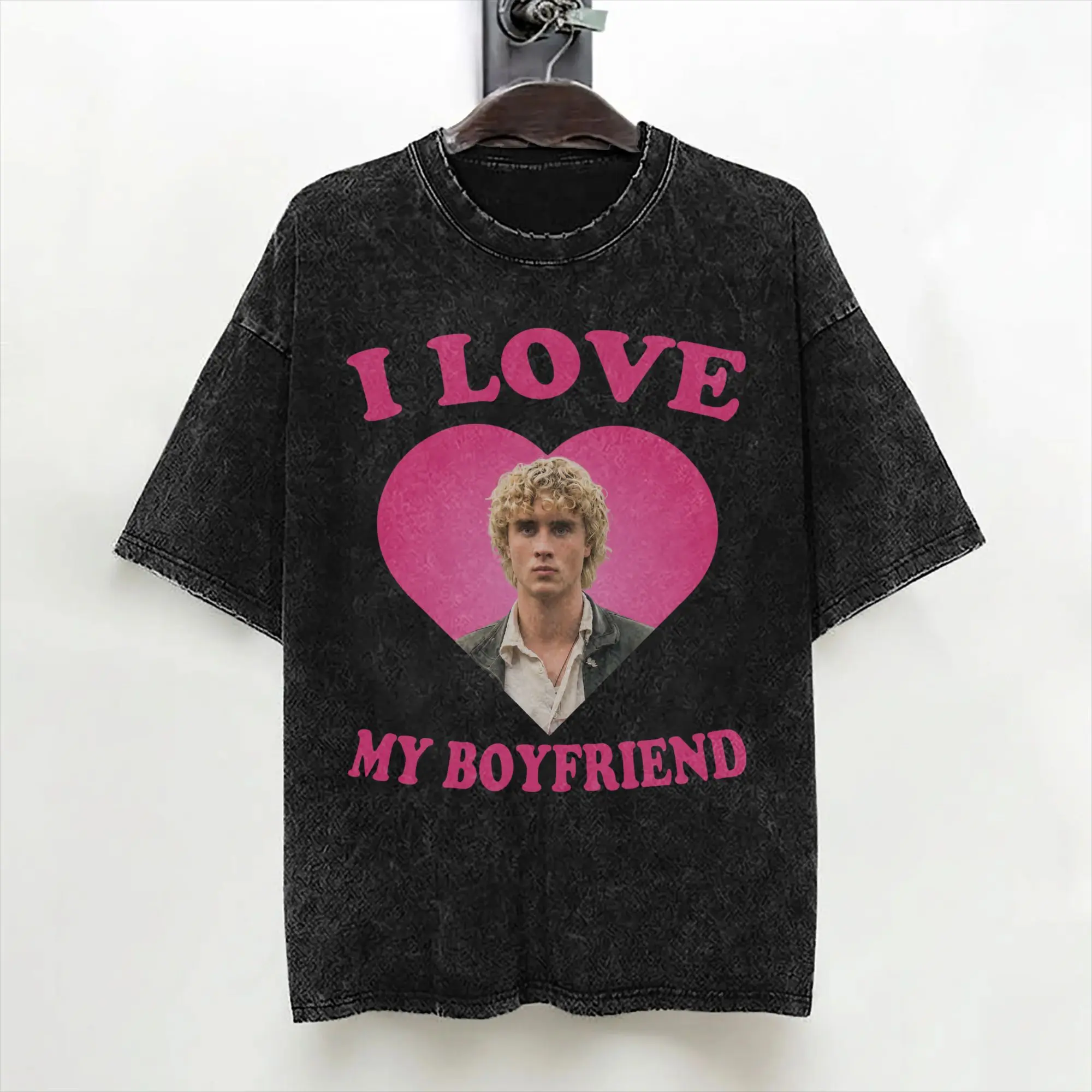 I Love My Boyfriend Joseph Zada Haymitch Abernathy T Shirt Washed 100% Cotton T-Shirts for Men Women Streetwear Summer Tee Shirt