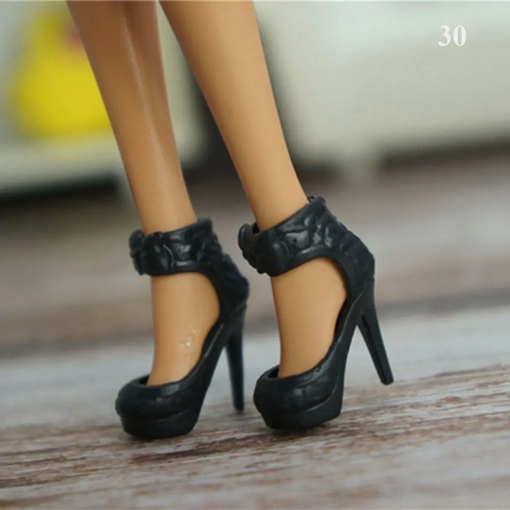 Plastic For 1/6 Dolls Boot High Heels Shoes Doll Shoes Foot Length 2.2cm Colorful Female Fashion Accessories