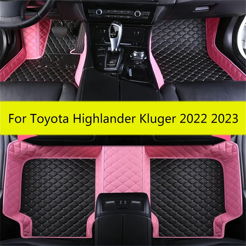 

Car Floor Mats For Toyota Highlander Kluger 2022 2023 (7 Seater) Carpets Rugs Interior Accessories Auto Parts Replacement