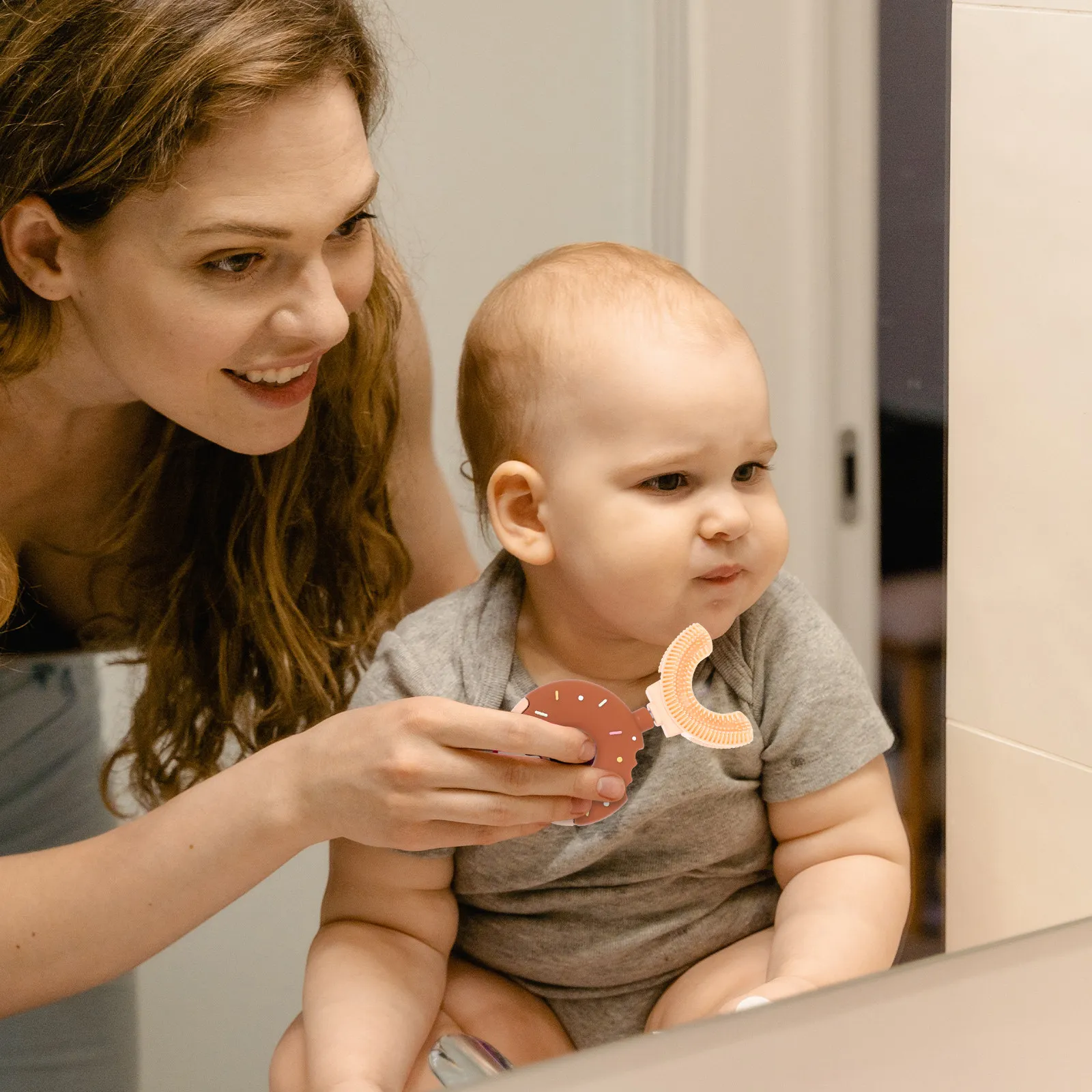 

Toothbrush Children's U-shaped Childrens Infant Silicone Kids Baby Toothbrushes