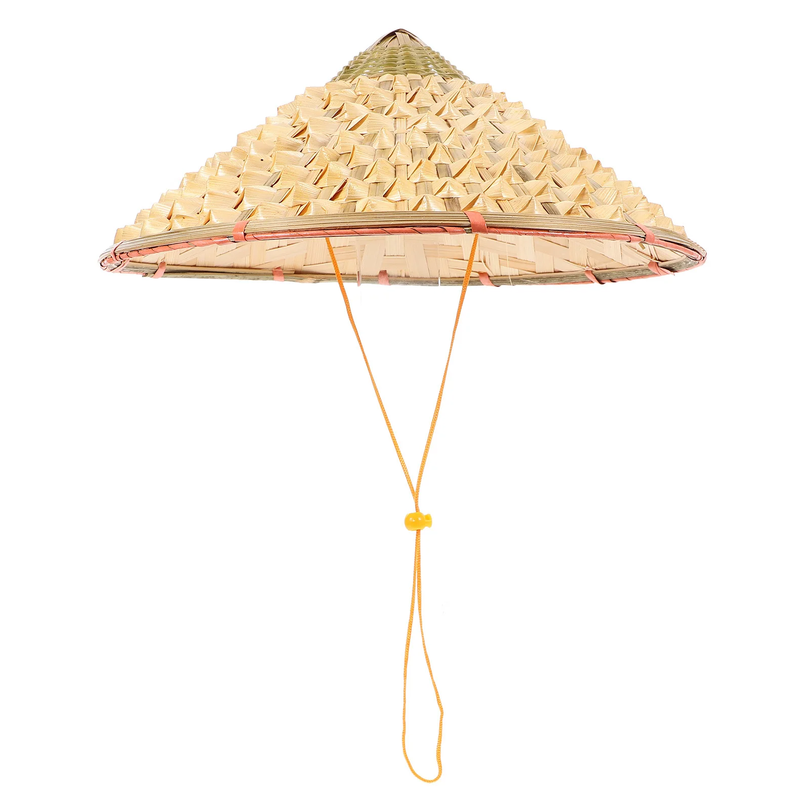 

Traditional Rain Caps Reusable Bamboo Sun Hat Chinese Style Outdoor Beach Hat Durable Pineapple Pattern Bucket Hat for Travel