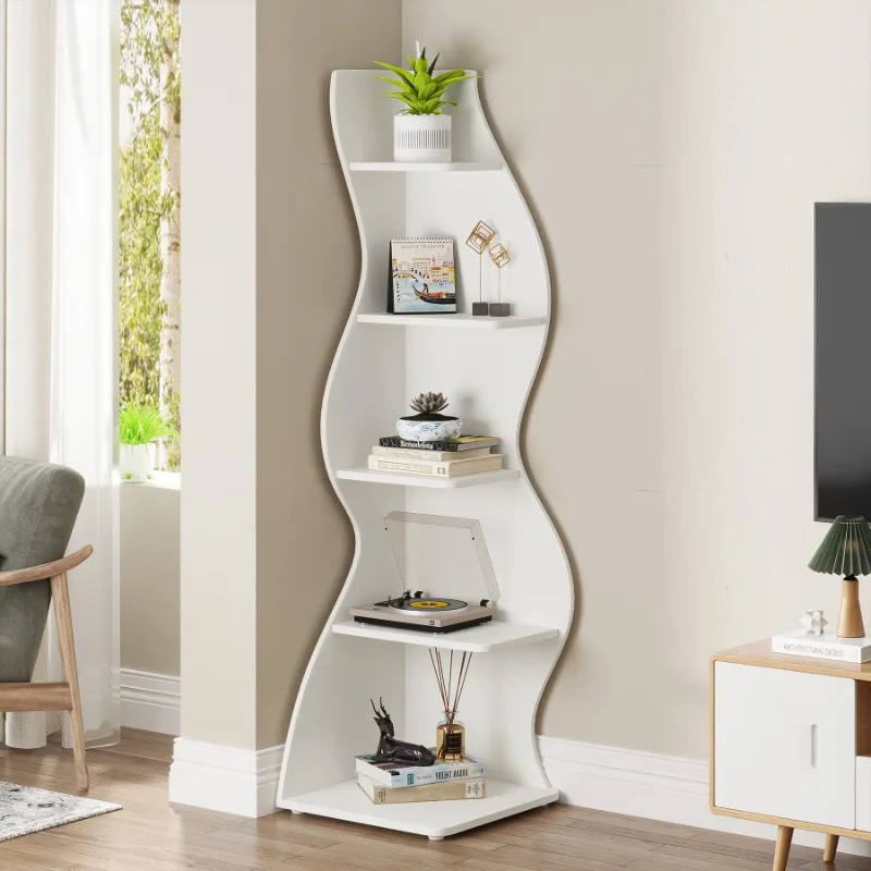 

Corner shelves, bookshelves, living room floor-to-ceiling indoor simple storage, corner cabinets, corner shelves