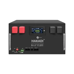 HAKADI 16S 100A 16S 105A Lifepo4 DIY Box For Solar Energy Storage System Stackable With Smart BMS For Home Energy System DIY
