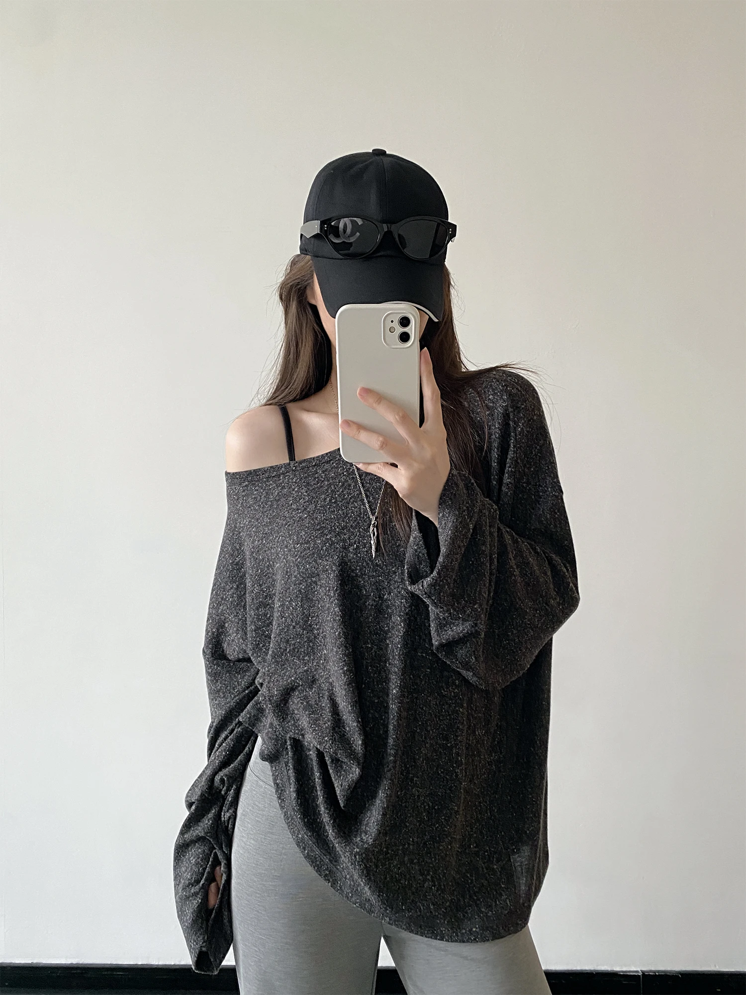 

Льняная свободная футболка SunYeo с длинным рукавом, дышащая, в стиле Paper Person, с защитой от солнца, ультрасвободного кроя, больших размеров, для похудения