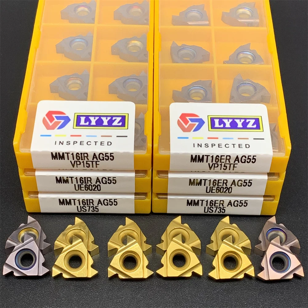 Imagem -05 - Fresadora de Rosca Cnc Ferramenta de Carboneto Mmt11er Mmt11ir Mmt16er Ag60-s Ag60 Ag55 Vp15tf Er6020 Us735 Ly15tf Ly6020 Ly735