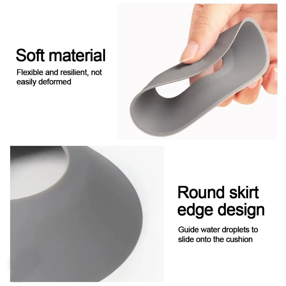 

5pcs Silicone Faucet Splash Guards Soft Splash-Proof Sink Splash Pad Easy Clean Countertop Protect Faucet Protectors