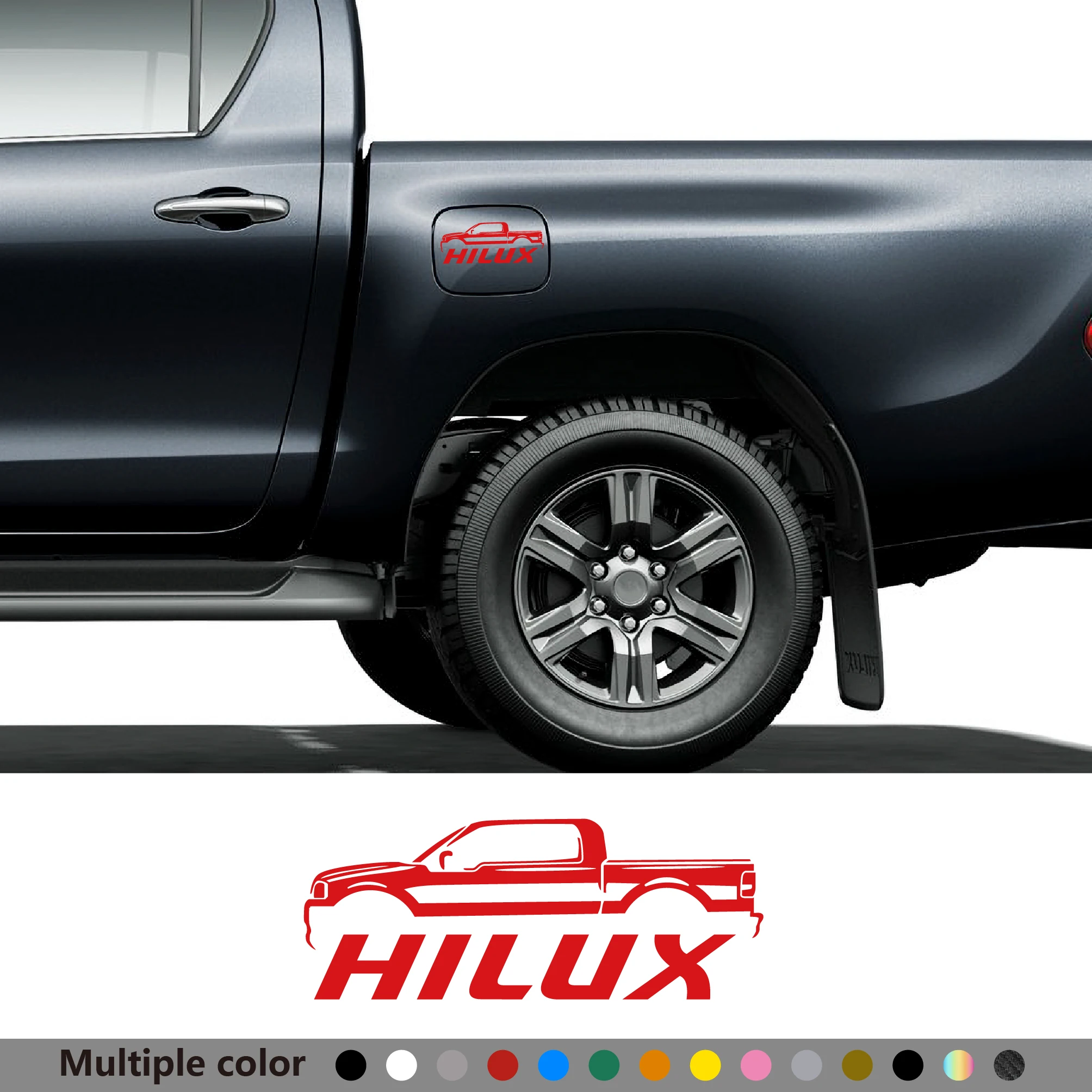 1 قطعة جسم السيارة نافذة الجانب ملصق لتويوتا هايلكس ريفو فيجو روكو لاقط ملصق مائي شاحنة الفينيل ديكور غطاء تغليف الوقود اكسسوارات السيارات