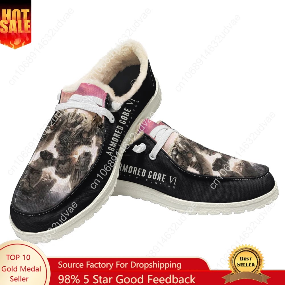 

Armored Core VI Fires of Rubicon Plush Casual Shoes Flat Shoe Men Woman Breathable Casual Lightweight Footwear Custom Made Shoe