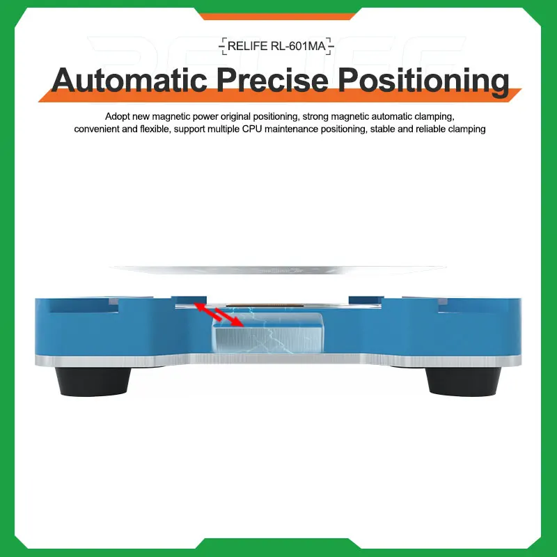 RELIFE RL-601MA Universal CPU Reballing Stencil Platform For iPhone Series and Android Series IC Chip Planting Tin Template Fix