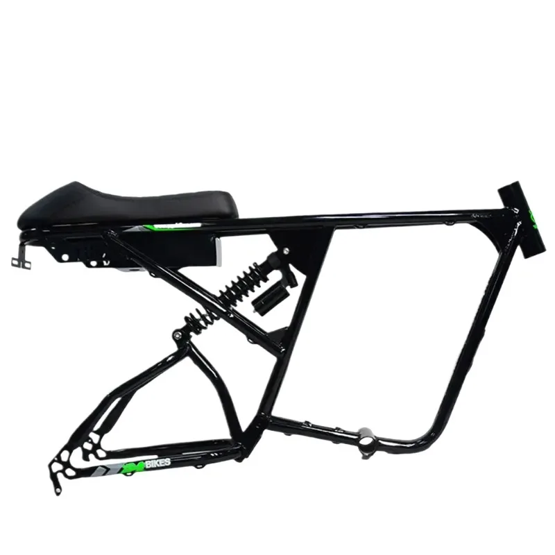 Super High Quality Ebike 73 RX Frame Full Suspension 190mm Dropout Steath Bomber 20inch Fat Ebike Frameset