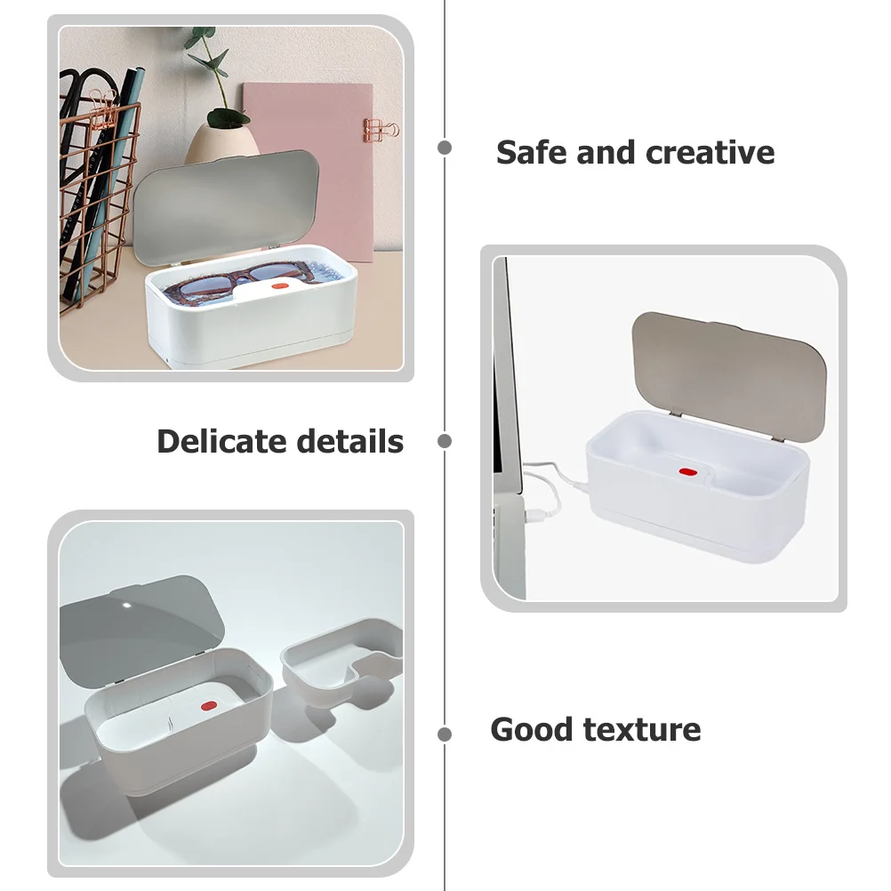 

Professional Watch Cleaner Small Eyeglass Cleaning Machine High Frequency Vibration Jewelry Cleaner for Rings Diamonds Dentures