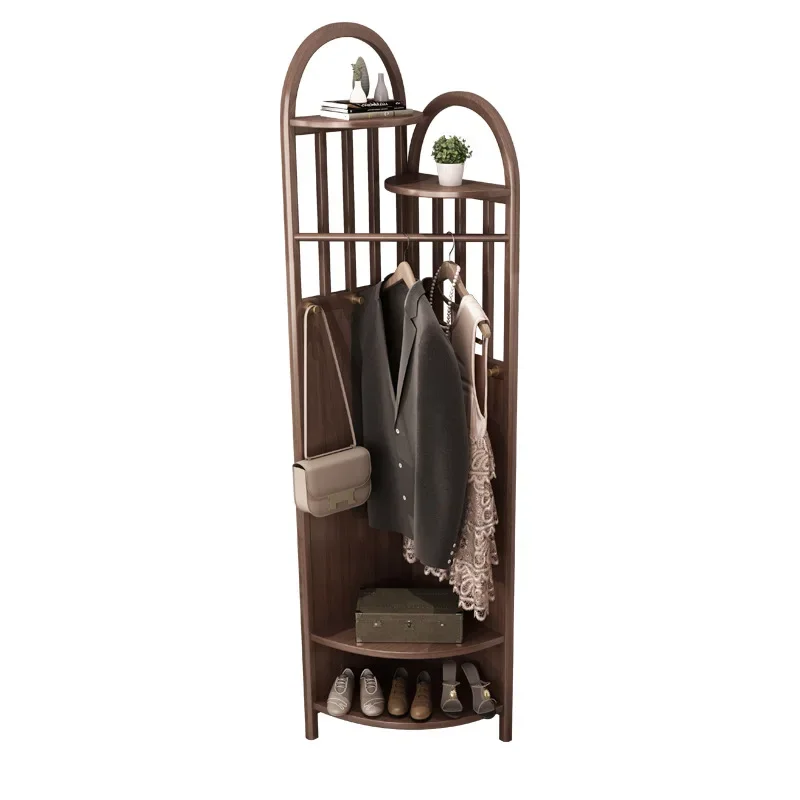 خشب متين، شماعة، شماعة تخزين زاوية، بسيطة، منزلية، غرفة نوم