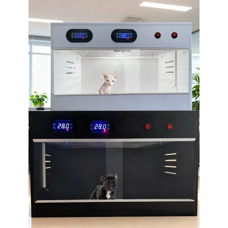 French fighting cat and dog teddy bulldog oxygen inhalation double temperature control air heating incubator