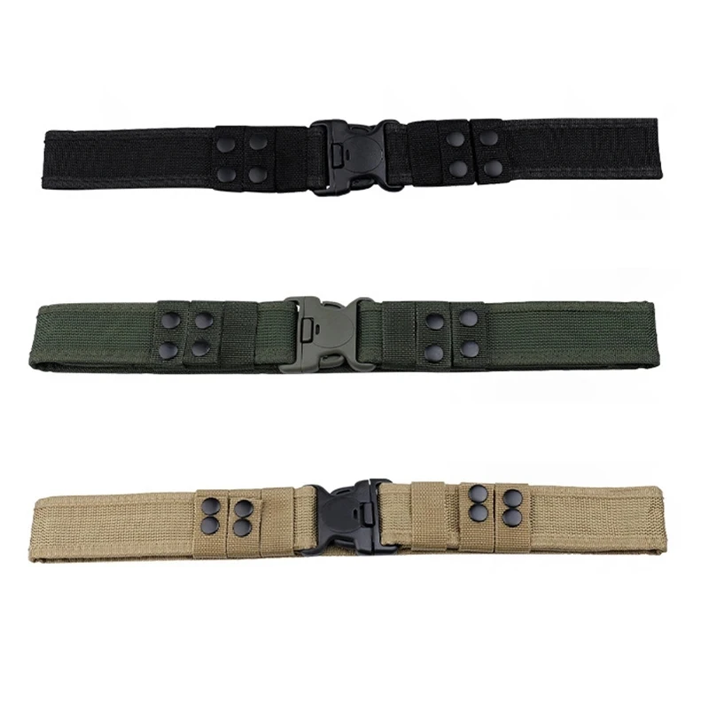 1szt Męski pasek Outdoor Tactical Belt Oxford Cloth Belt Mountaineering Belt Nylon Wide Waist Belt Work Belt Neutral Belts 2024New