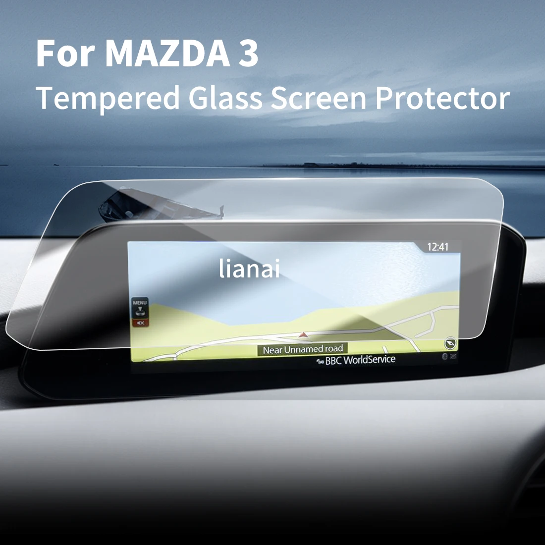 

Carplay Screen Protector Tempered Glass Protective Film Navigator Aut Car Stickers Accessories For25 MAZDA 3 RHD