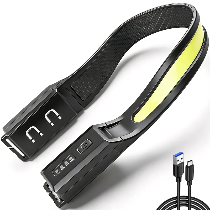 COB siliconen werklamp magnetisch autoreparatie buiten camping verlichting looplicht sterke koplamp