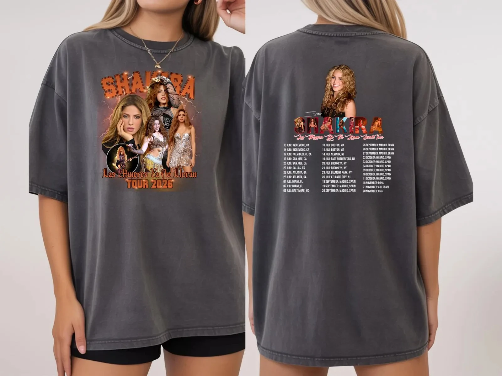 Sommer 2026: Bestseller Outdoor Casual Trendy Fashion Herren Kurzarm-T-Shirt mit dem Thema der kolumbianischen Latin-Queen Shakira – Detail 4