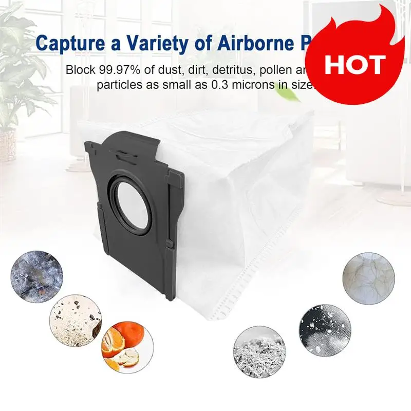 A01V-вакуумный мешок для пыли, подходит для Dreame Mova P50 Pro Ultra/P10 Pro Ultra/P10 Ultra/S20 Ultra, запасные части для пылесоса