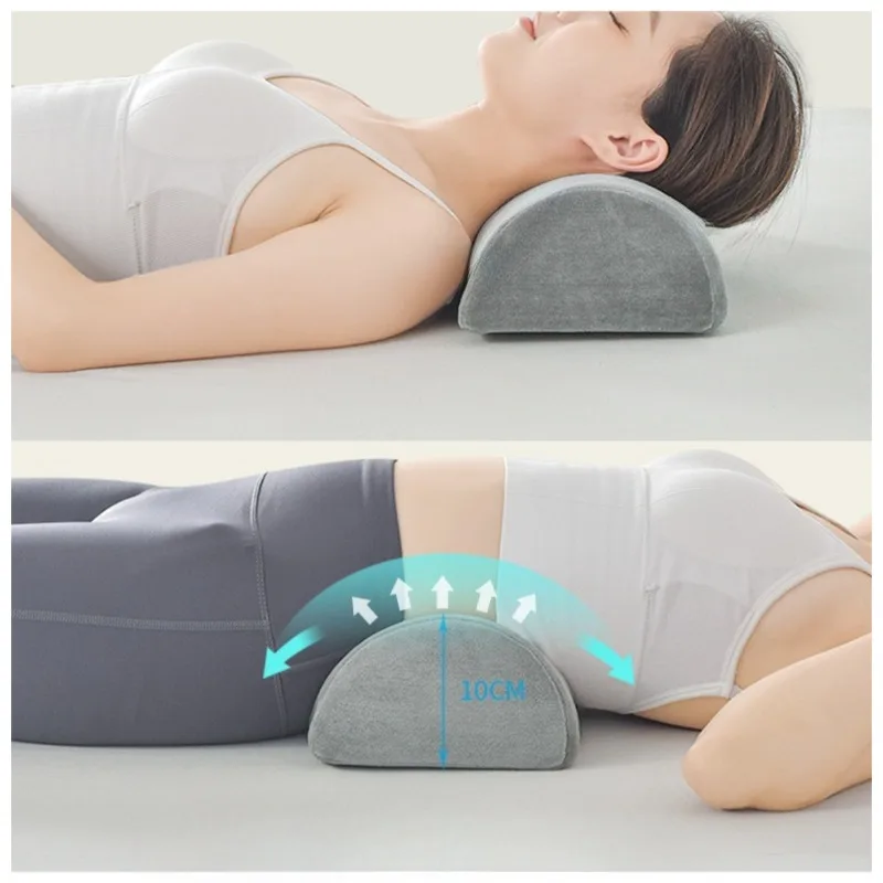 

Comfort Bolster Pillow for Legs Back and Head Memory Foam Cotton Cover Lumbar Support Pillow for Semi Roll Pillow