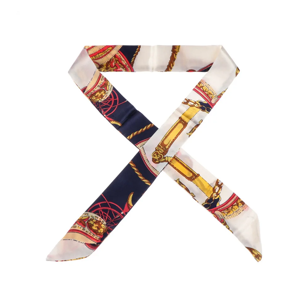 

2 шт., модная повязка для волос, украшения, аксессуары, декор, лента, шарф, маленький шелковый шарф, шейный шарф, сумка с ручкой, лента