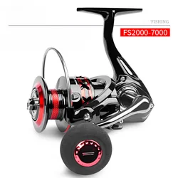 Fishing Reel Spinning with Coil Windlass for Carp Surfcasting Marine Sport Fly Feeder Gear Lever Shift Knob Sea Wheel Crankbaits