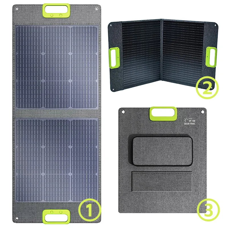 Ensemble complet d'énergie solaire portable, 60W, 100W, 200W, 300W