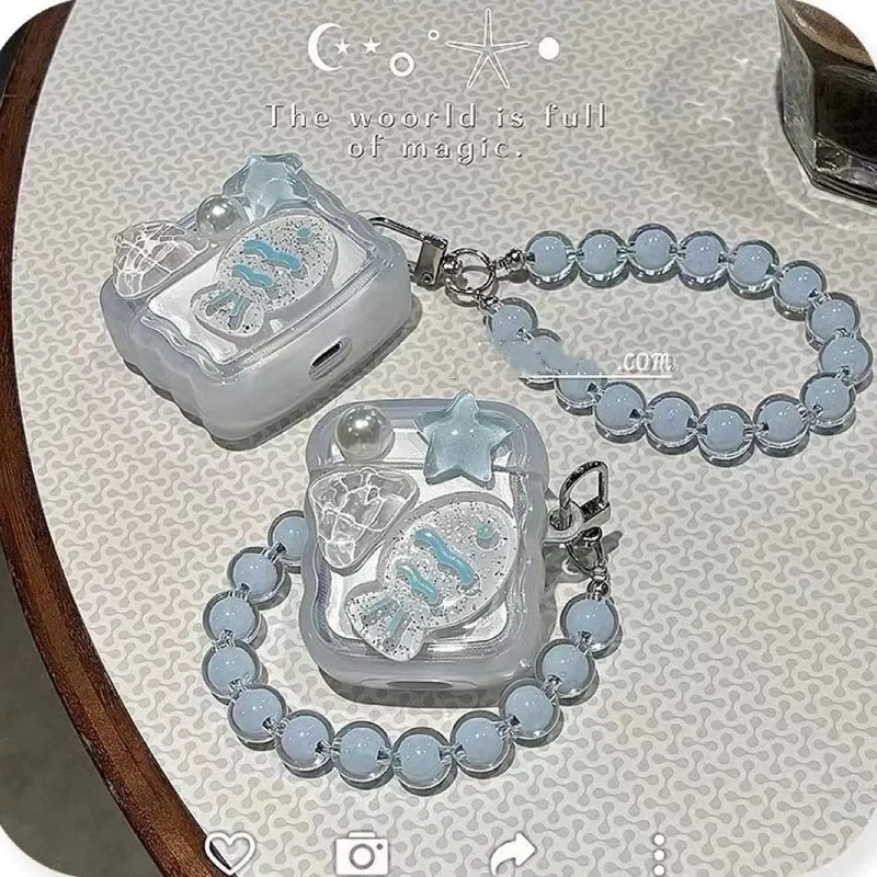 Cute Strar Fish Case For Apple AirPods 4 Cover Soft TPU Protective  Pods Pro 2  3 2 1 With Hook