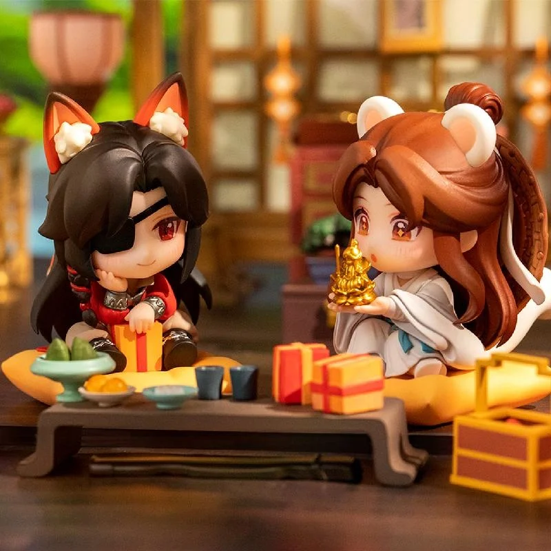 

Presale Tian Guan Ci Fu Figure Huacheng Xielian Figure Toy TGCF Figure Couple Love Gift Q Version Figure