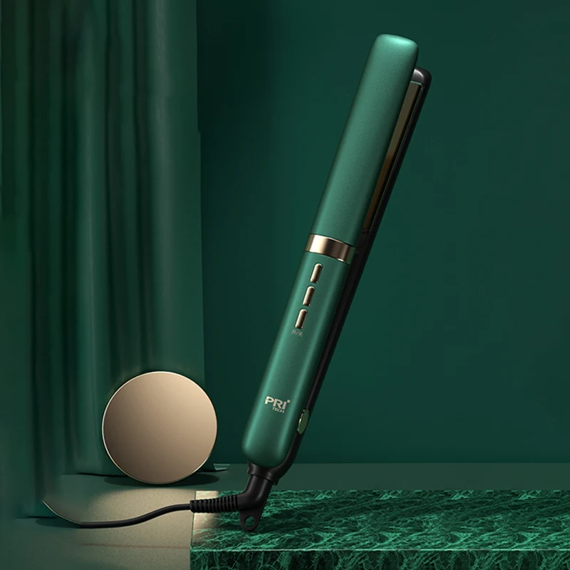 Youpin-مكواة تيتانيوم مسطحة احترافية ، جهاز فرد شعر بشاشة رقمية LCD ، مكواة تجعيد للتدفئة الفورية ،