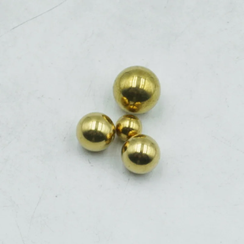 Solid H62 Brass Bearing Balls Round Beads 1 1.5 2 2.38 2.5 3 3.175 3.5 4 4.5 5 6 7 8 10 12 15 20 25 30 40 50 60mm