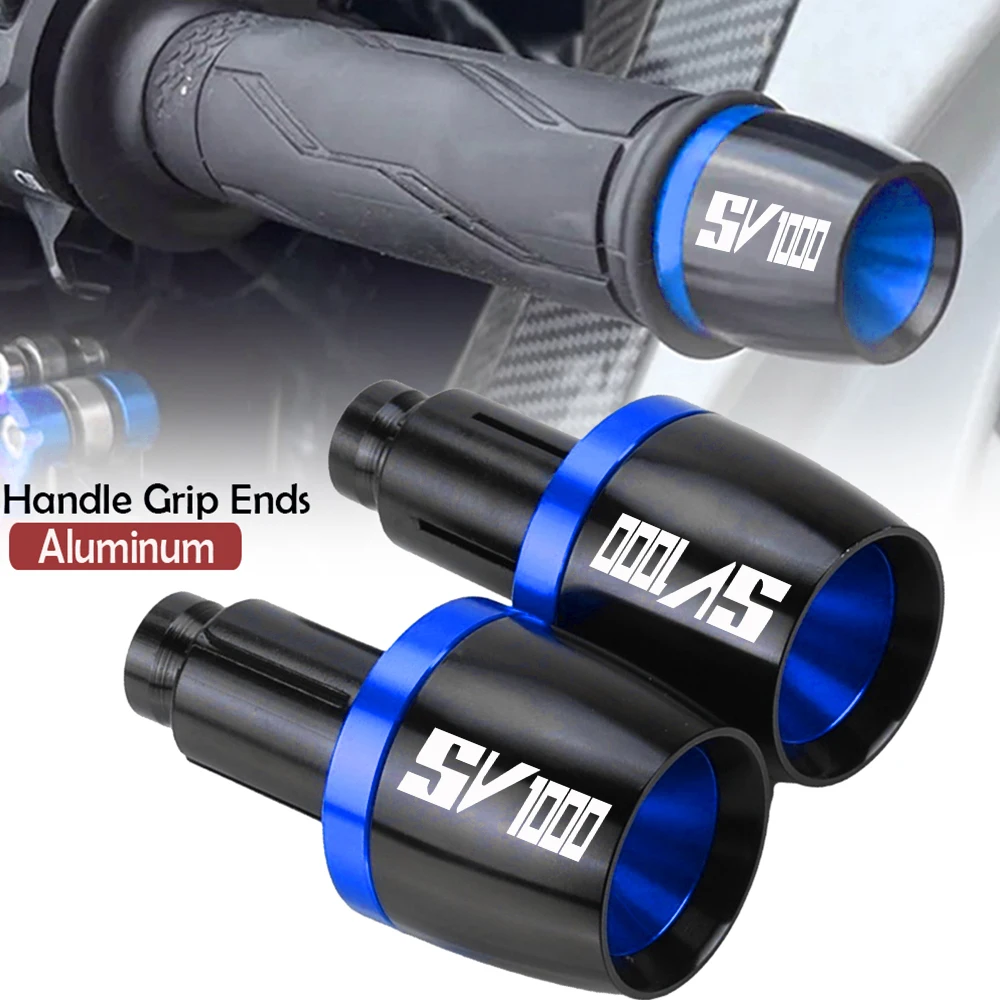 

For suzuki SV1000/S SV1000S SV 1000S 2003 2004 2005 2006 2007 22MM Motorcycle Handlebar Grips Handle grip Ends Plug Slider Caps