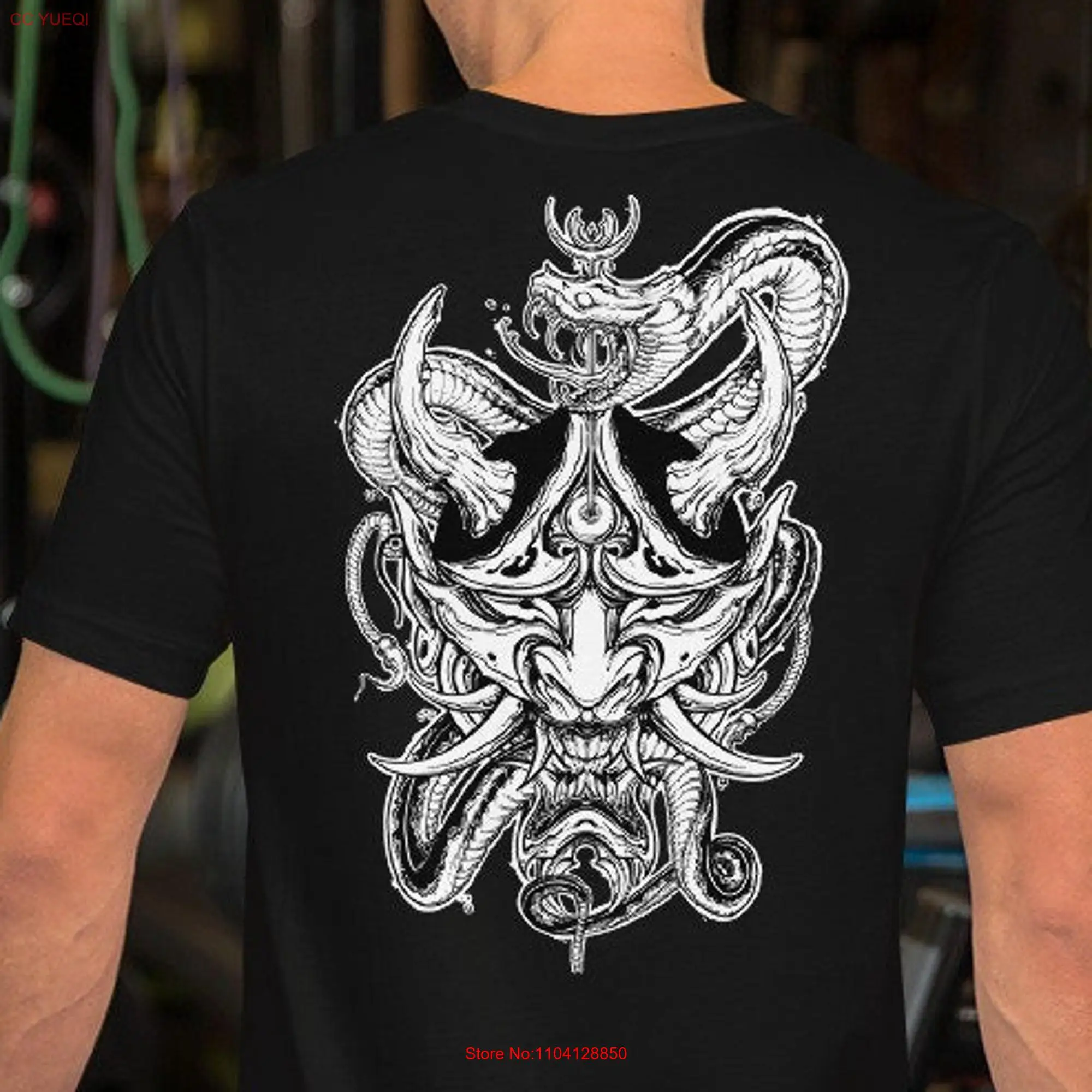 Hannya Snake mask t shirt oni Japanese style long or short sleeves